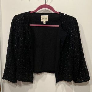 Show someSPARKLE! Crop Sequin Jacket